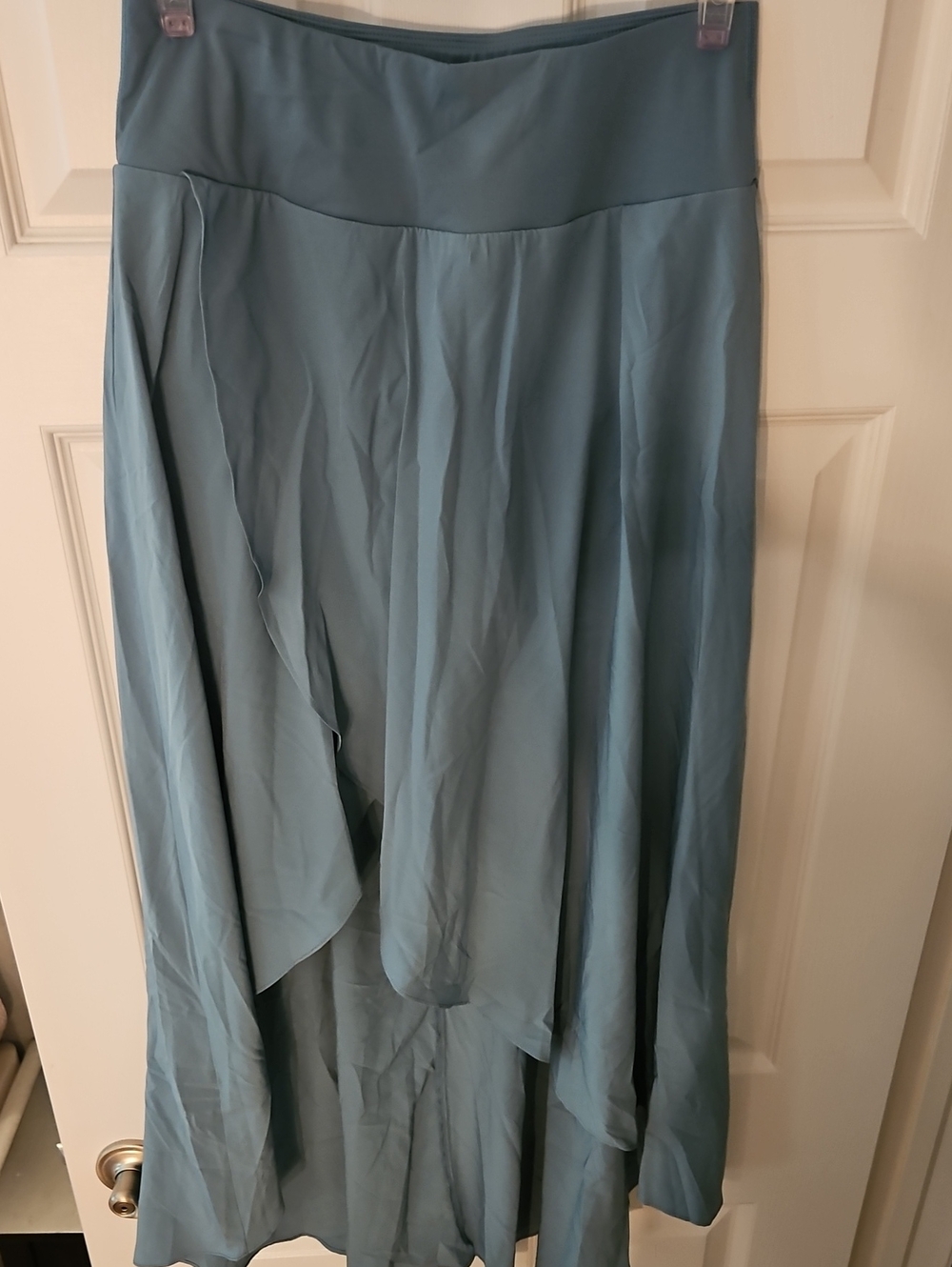 Flowy Blue Halara High-Low A-Line Skirt Work Shorts